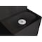 Global Industrial Outdoor Bottle Refilling Station 10-1/4 in D, 60-1/4 in H, 10-1/4 in W 761222BK - alternate 3